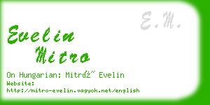 evelin mitro business card